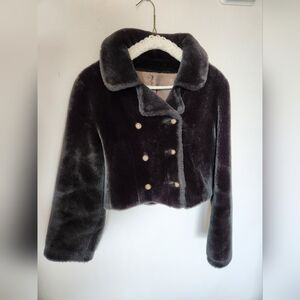 Vintage 60s cropped faux fur